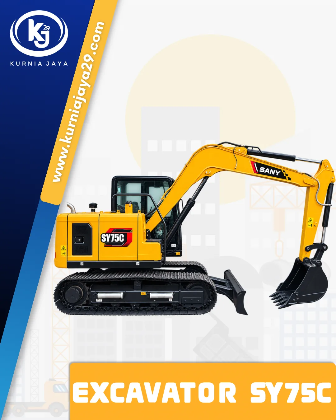 Ilustrasi Excavator SY75C
